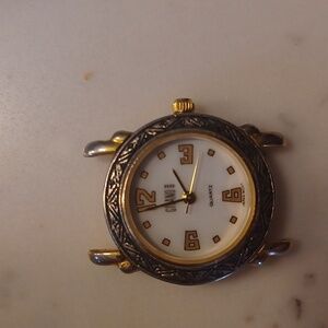 Gitano Gold Tone Bezel Watch